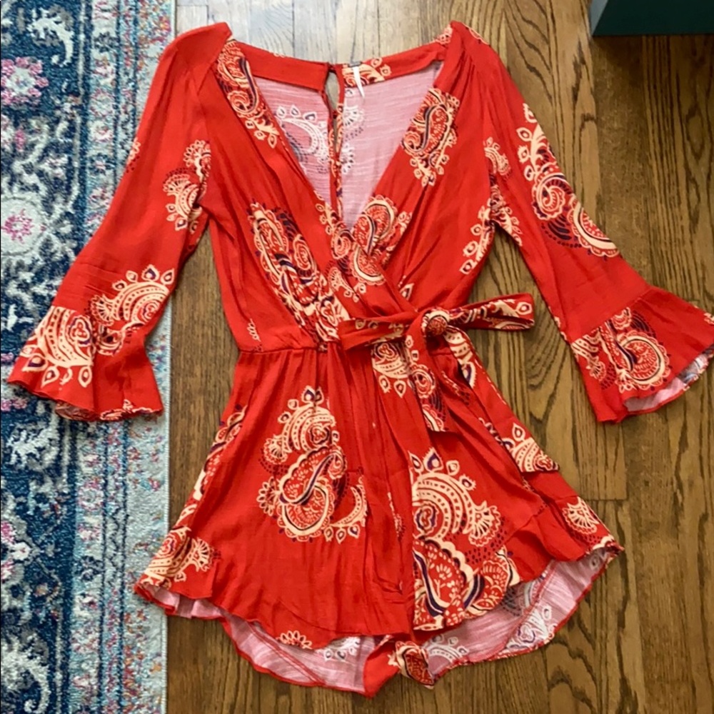 Free People paisley romper